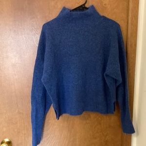 NWOT Topshop Textured Funnel Neck Sweater